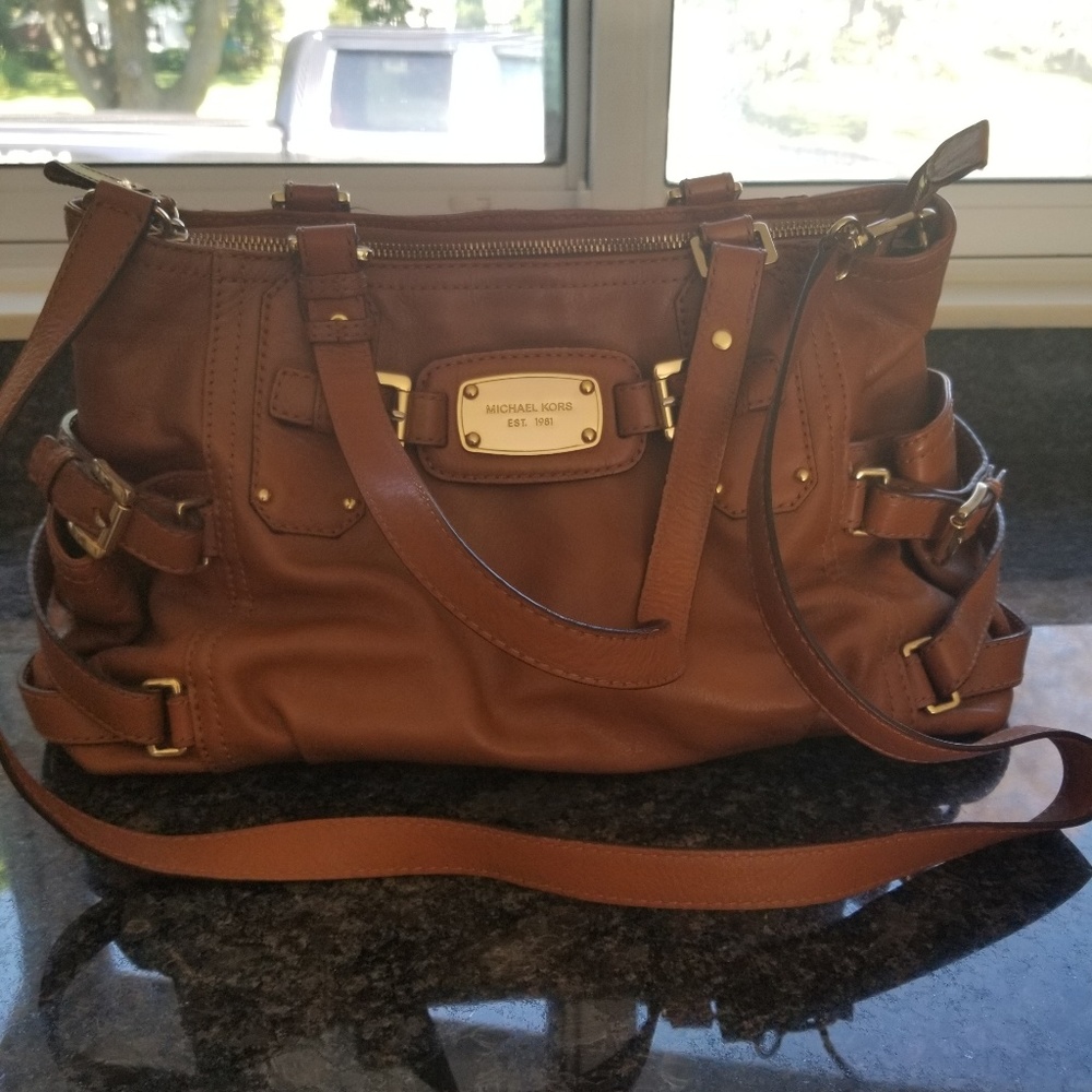 Michael Kors Camel Leather Purse